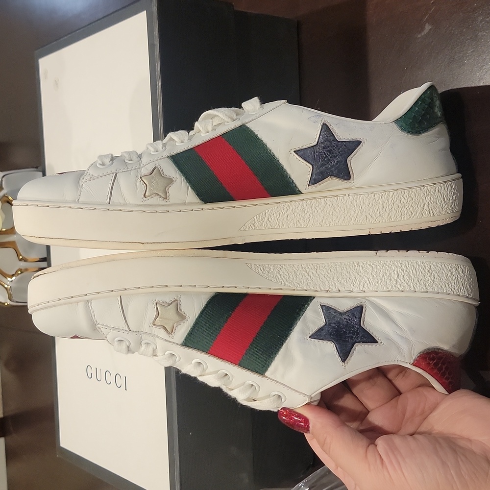 Authentic Gucci star sneaker shoes - Picture 5 of 14